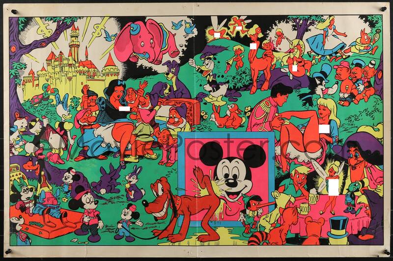 Rare Disneyland memorial orgy poster at auction