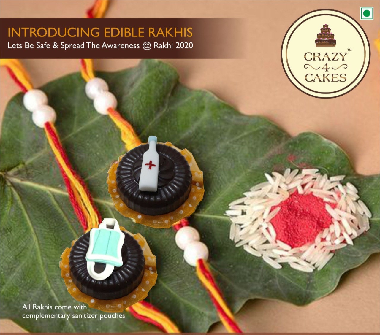Crazy 4 Cakes - Introducing Edible Rakhi!!! Happy Rakhi... | Facebook