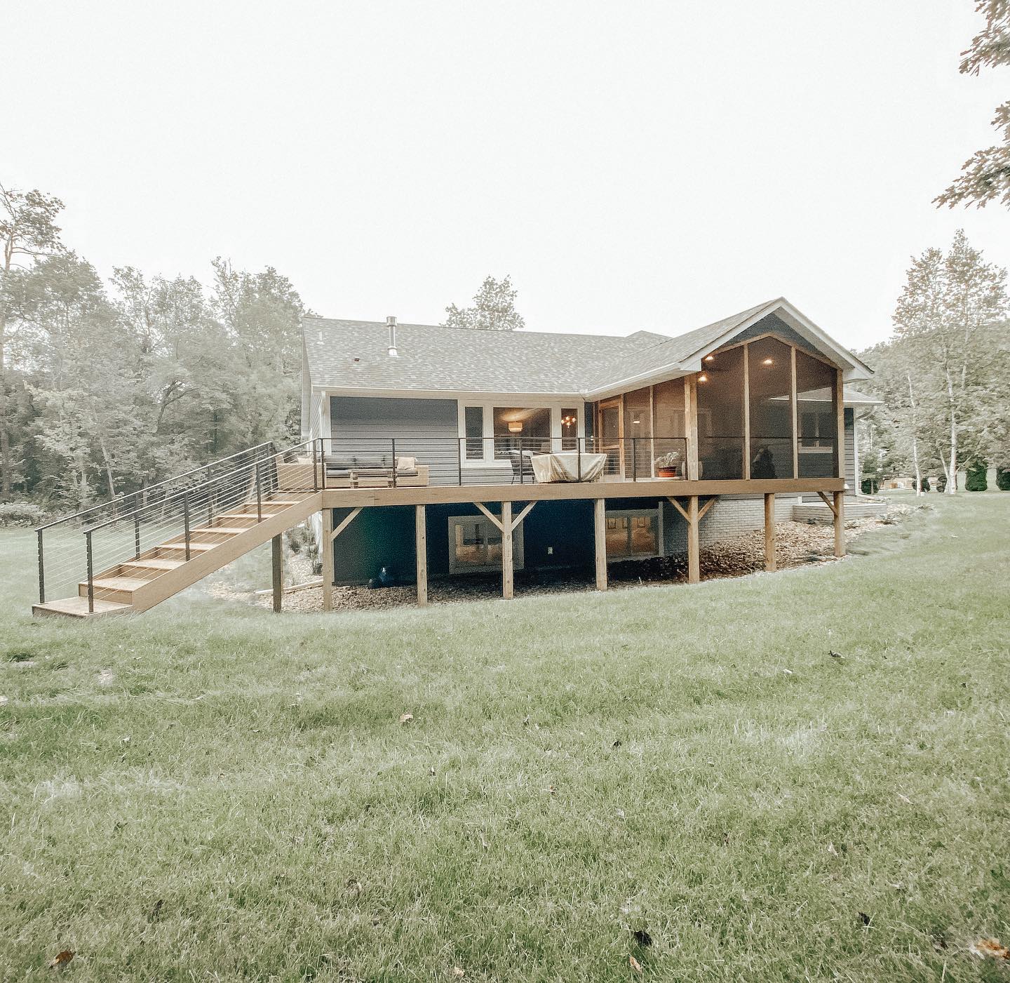 ALG Construction LLC - Deck extension and added stairway | Facebook