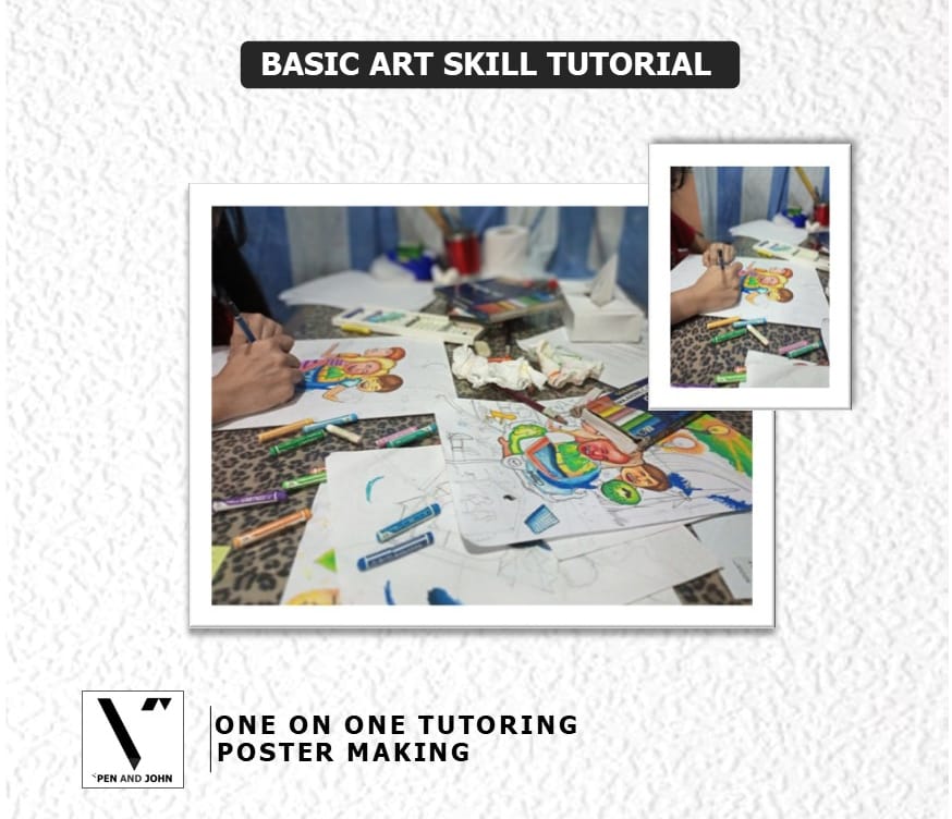 Pen & John - 🎨🎭BASIC ART SKILLS TUTORIAL 📣 POSTER MAKING...