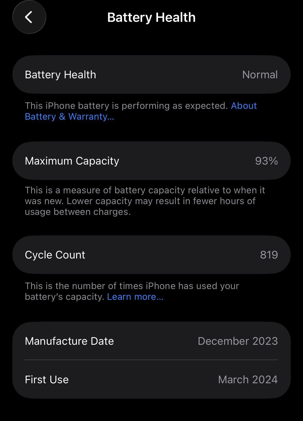 iPhone 16 Pro Max Battery health 93 ￼￼￼ Unlocked ￼ ￼
