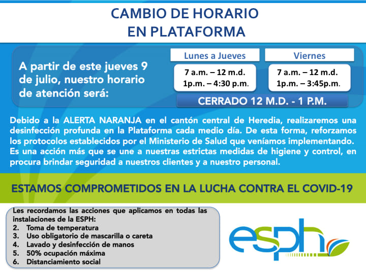 Esph Heredia - 📣AVISO IMPORTANTE📣 Nuestra Plataforma de Servicios ...