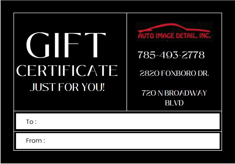 Gift Certificate for Car Detail: Perfect Gift for Auto Lovers