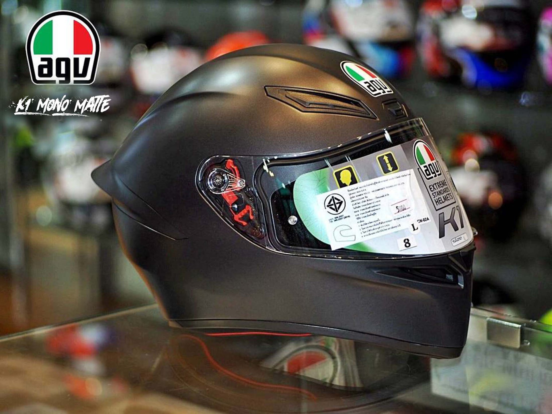 agv k1 mono Gloss White – Bachoo Motor & Cycle Company An AGV icon K1 | MotoCAP