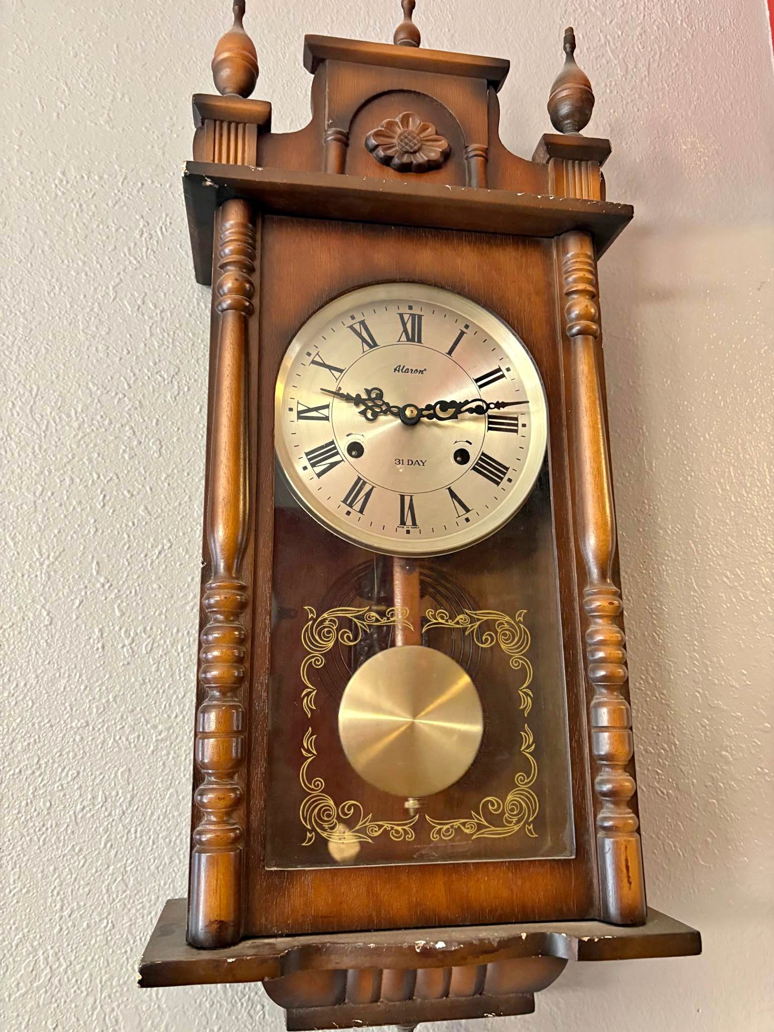 Alaron 31 Day Wooden Wall Clock - Wall Clocks - Blue Springs, Missouri ...