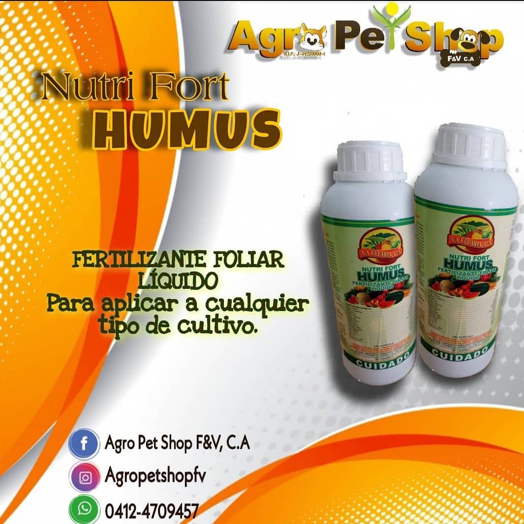 NUTRI FORT HUMUS Fertilizante... - Agro Pet Shop F&V, C.A