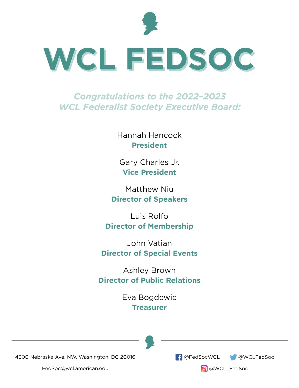 The Federalist Society AU Washington College of Law Chapter ...