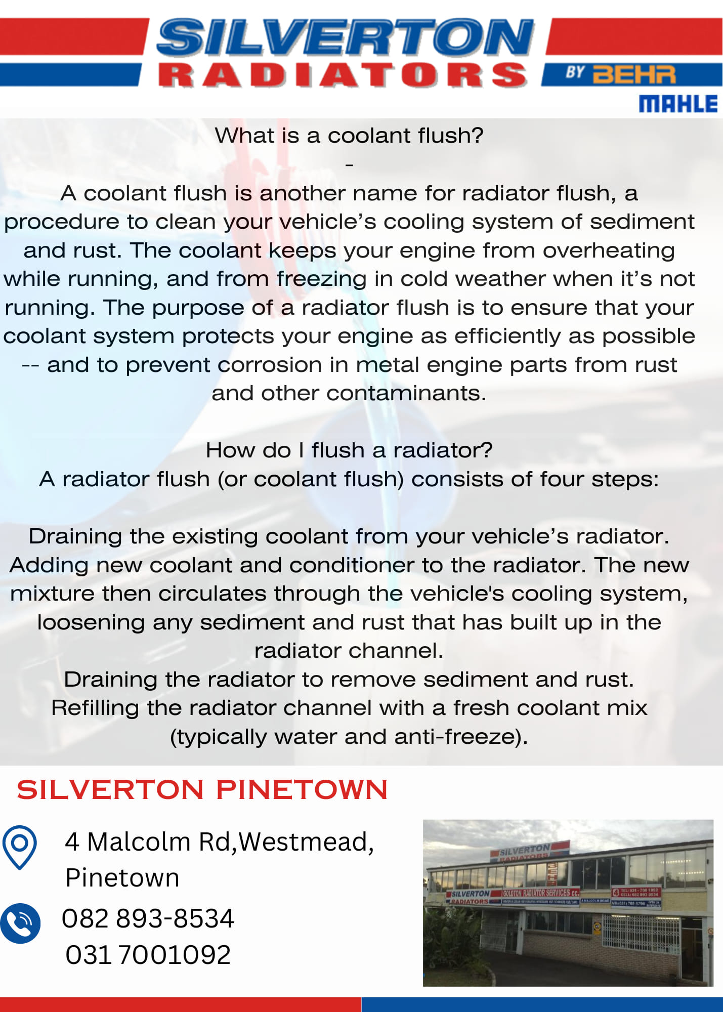Silverton Radiators Pinetown | Durban