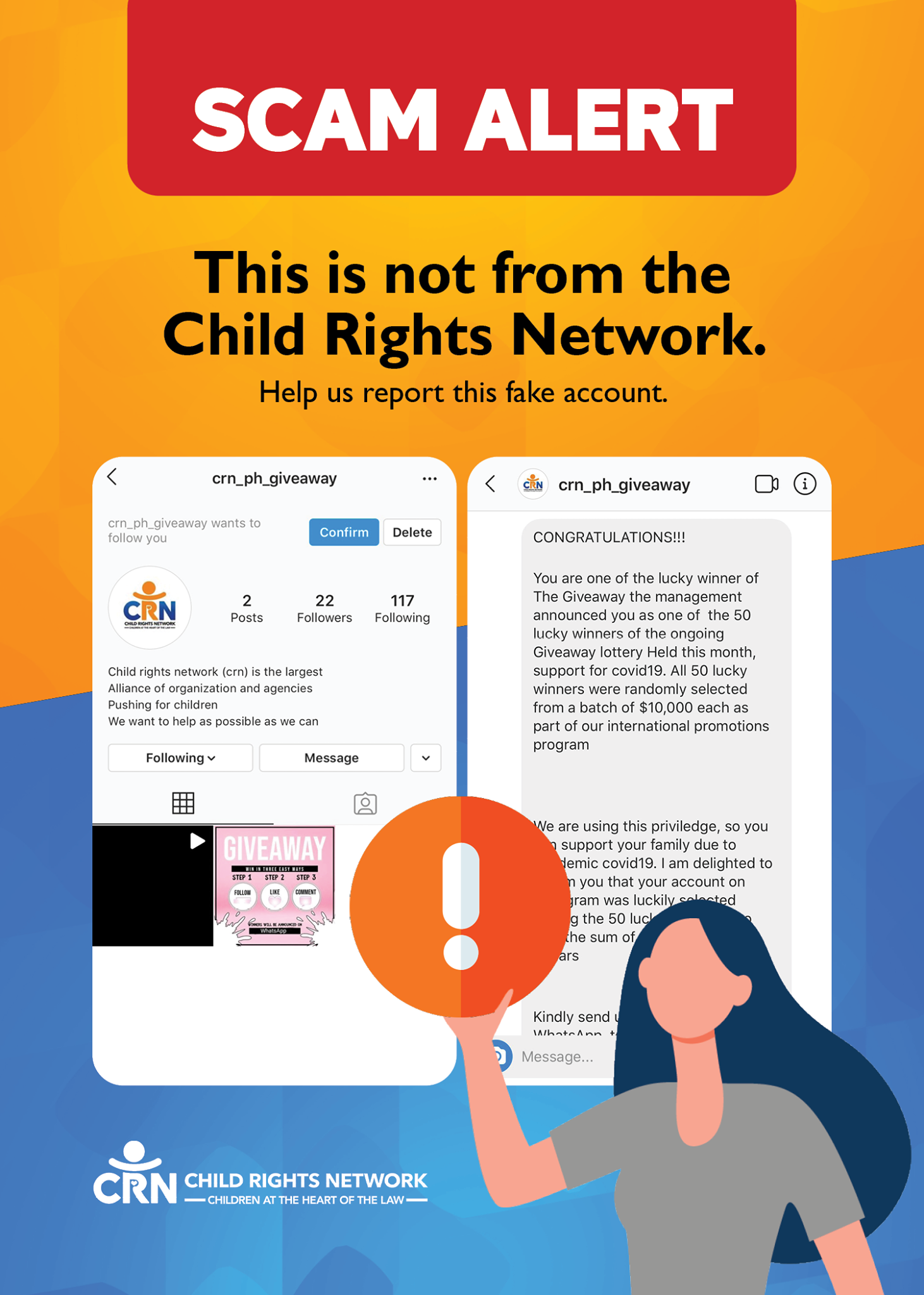 SCAM ALERT It... - Child Rights Network (CRN) Philippines | Facebook