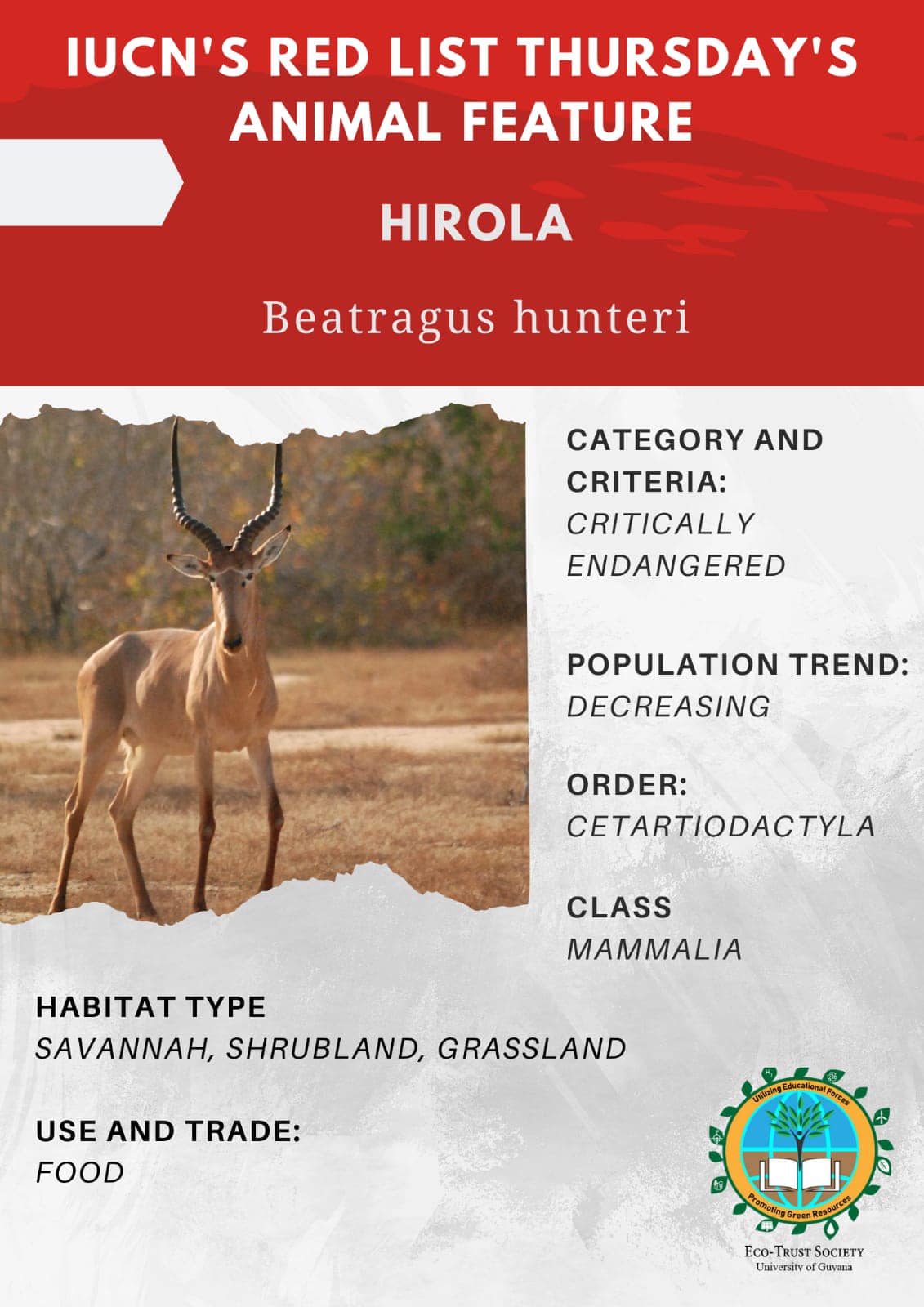 The IUCN Red List of Threatened... - Eco-Trust Society | Facebook