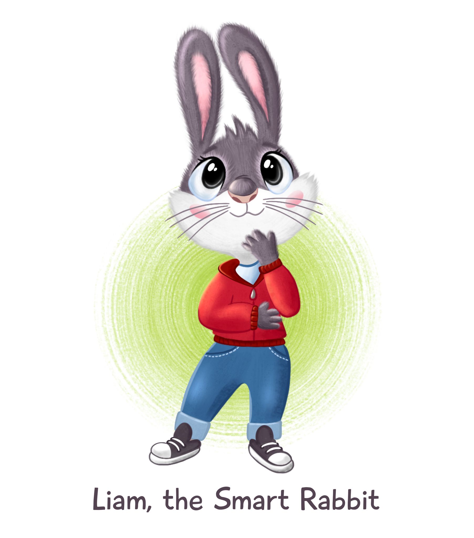 Cartoon Smart Rabbit Reduce, Reuse, Recycle With Liam, The Smart