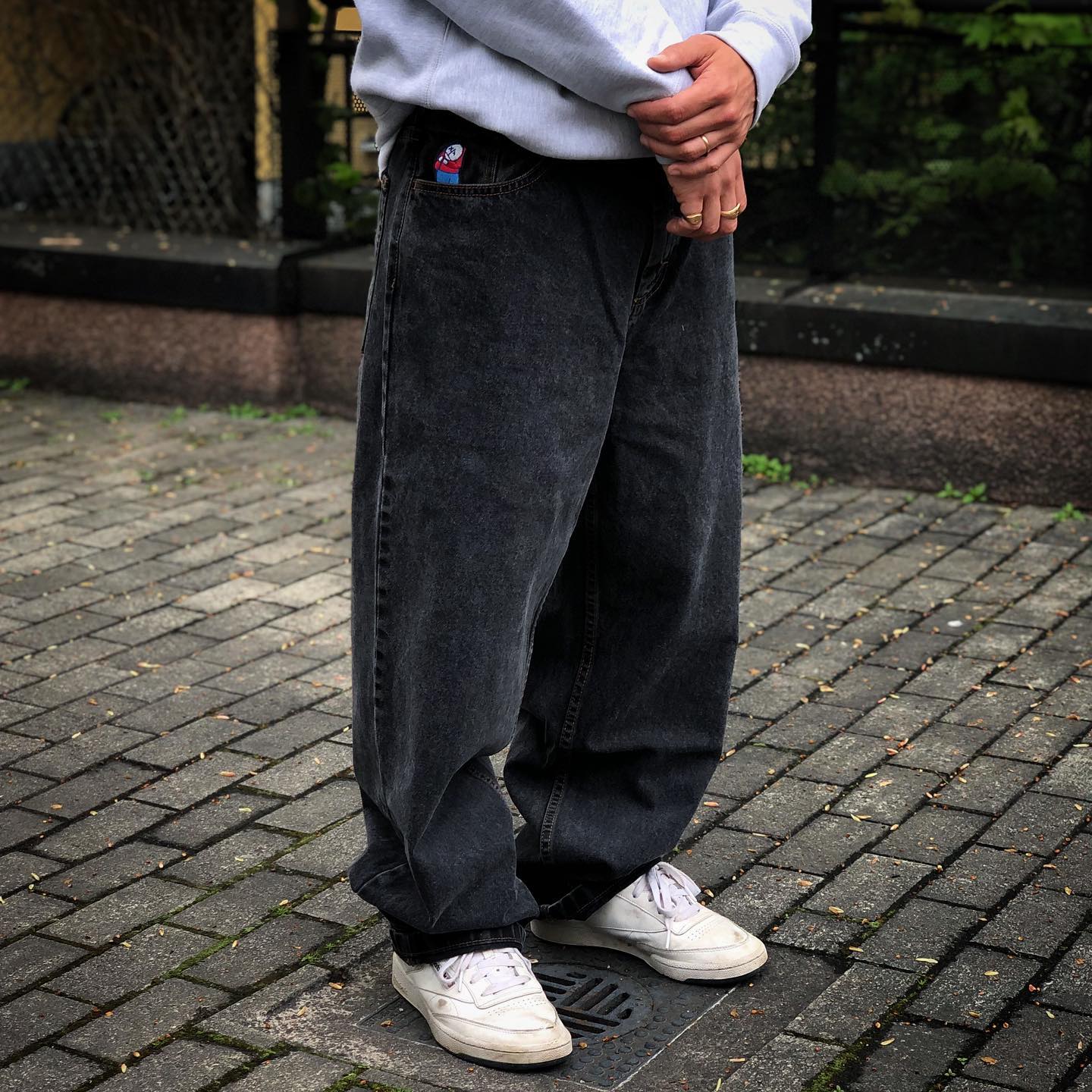 Polar skate co big boy jeans washedblack POLAR SKATE CO