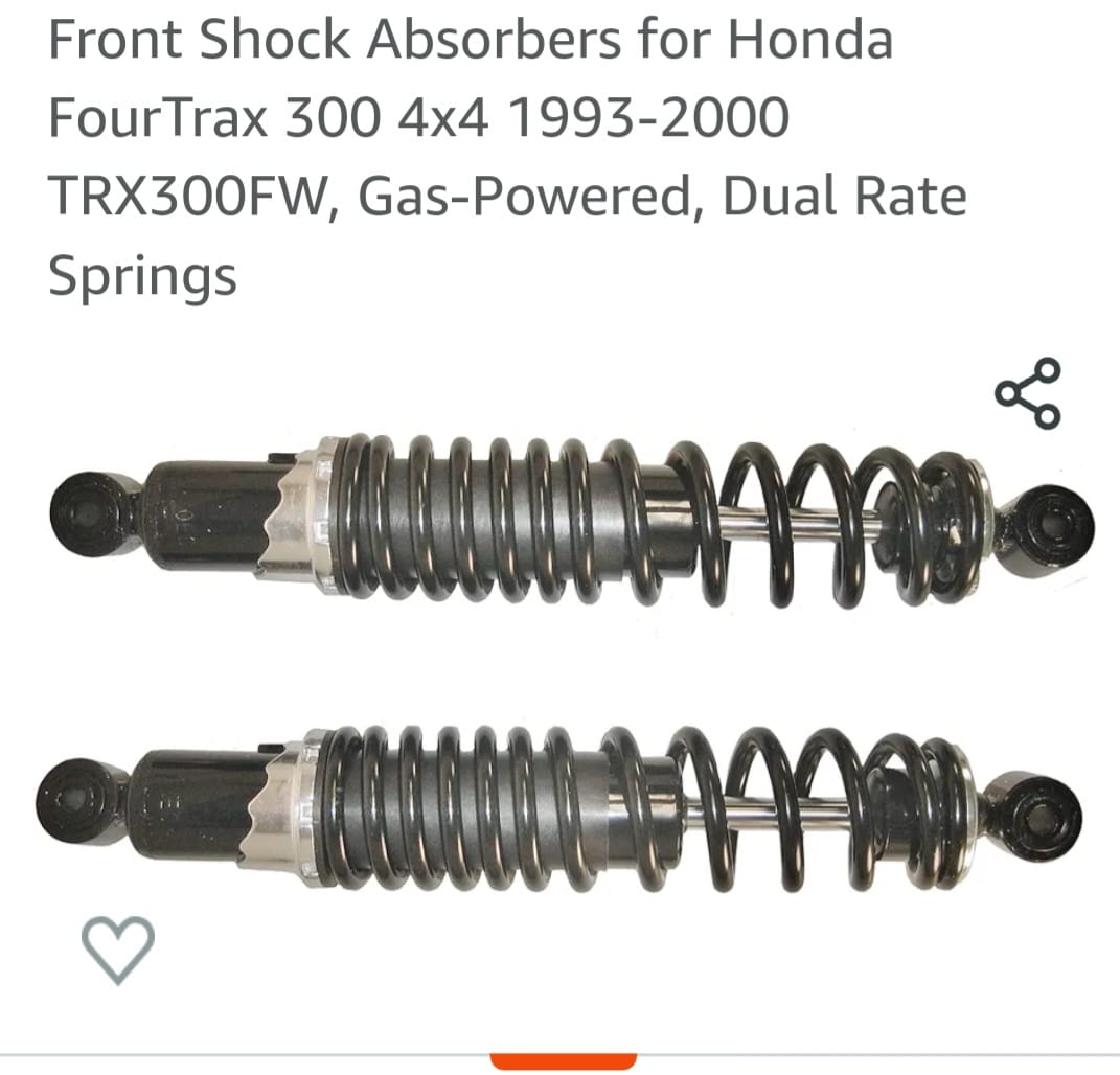 2002 Arctic Cat 375 2x4 Auto Front Shocks 0403-082