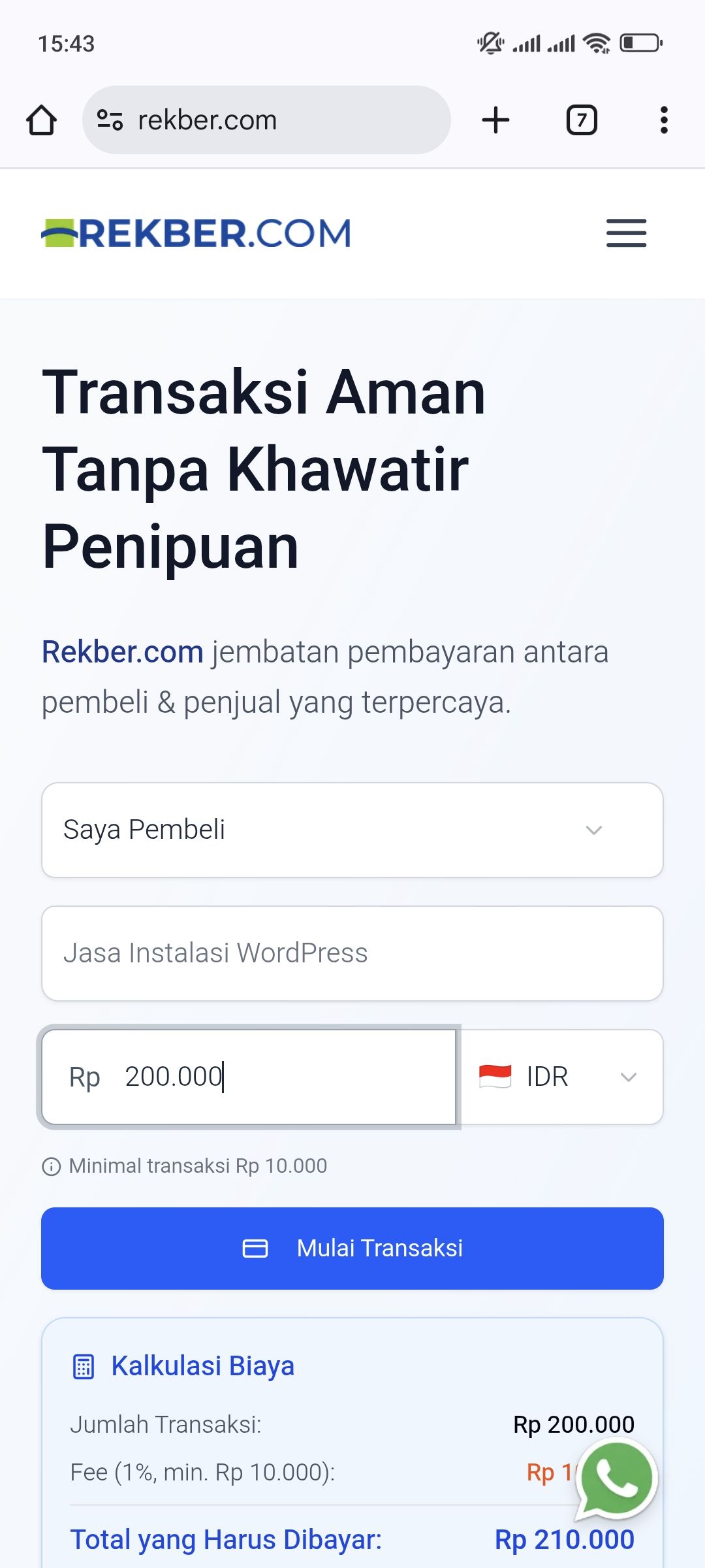 Wordpress Indonesia Reborn | Baru release Rekber.com sudah banyak yang ...