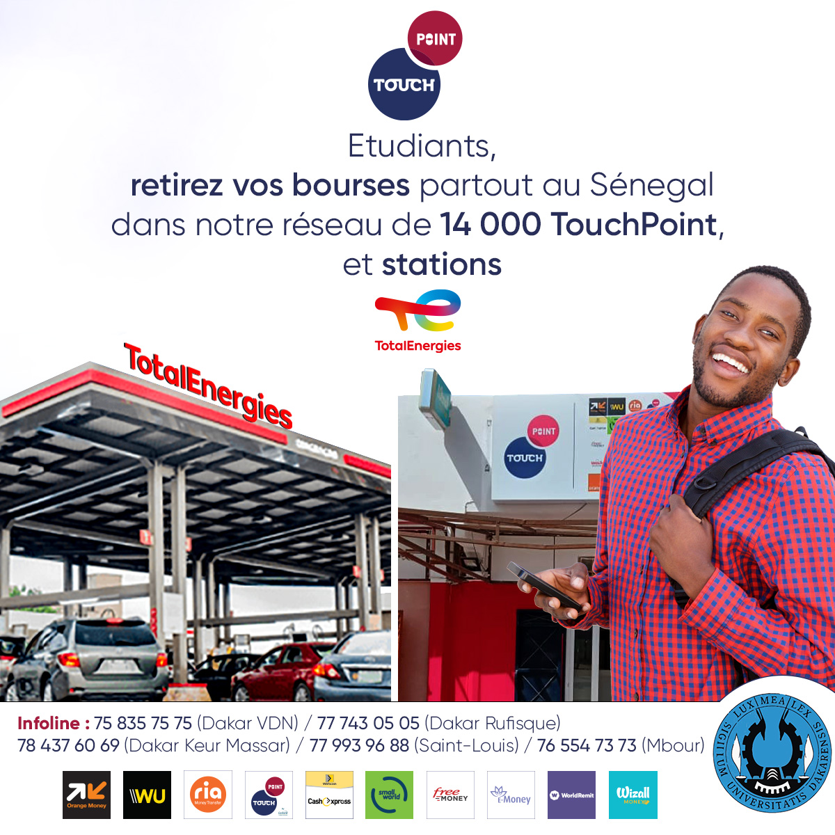 Touch Group - Etudiants, retirez vos bourses partout au... | Facebook