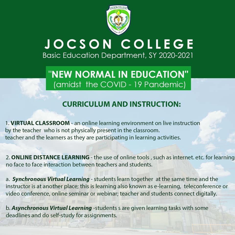 JOCSON COLLEGE Basic Education... - Jocson College-Angeles