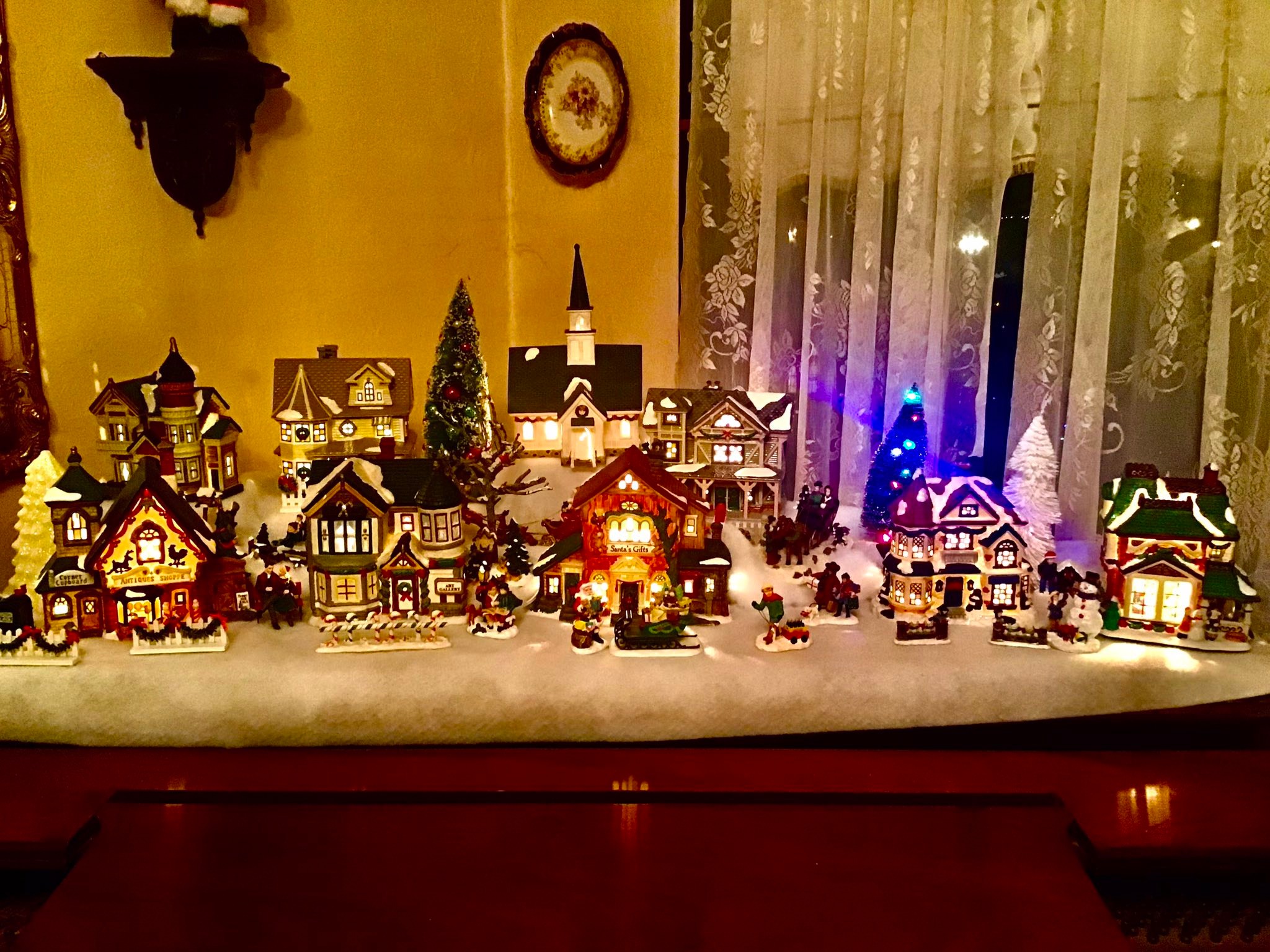 Christmas village displays from thrift stores