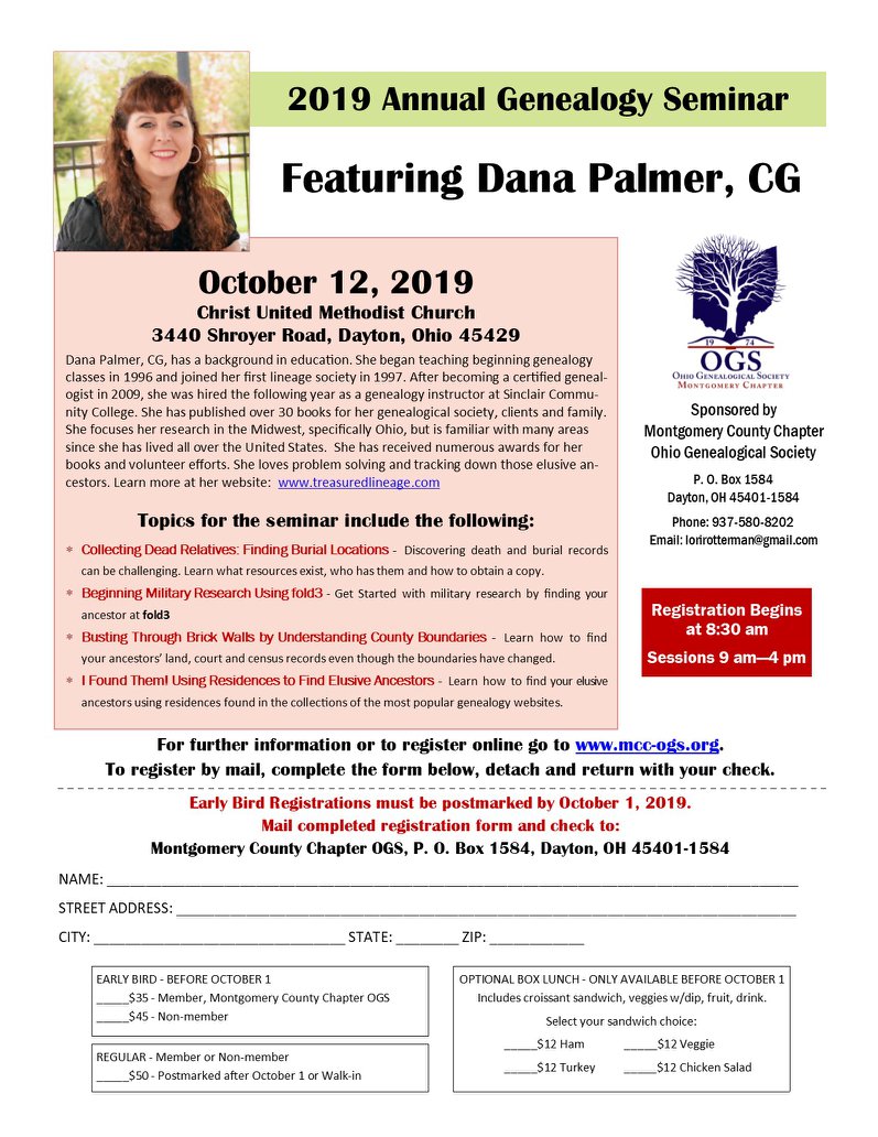 We are excited for our... - Montgomery County Chapter OGS | Facebook