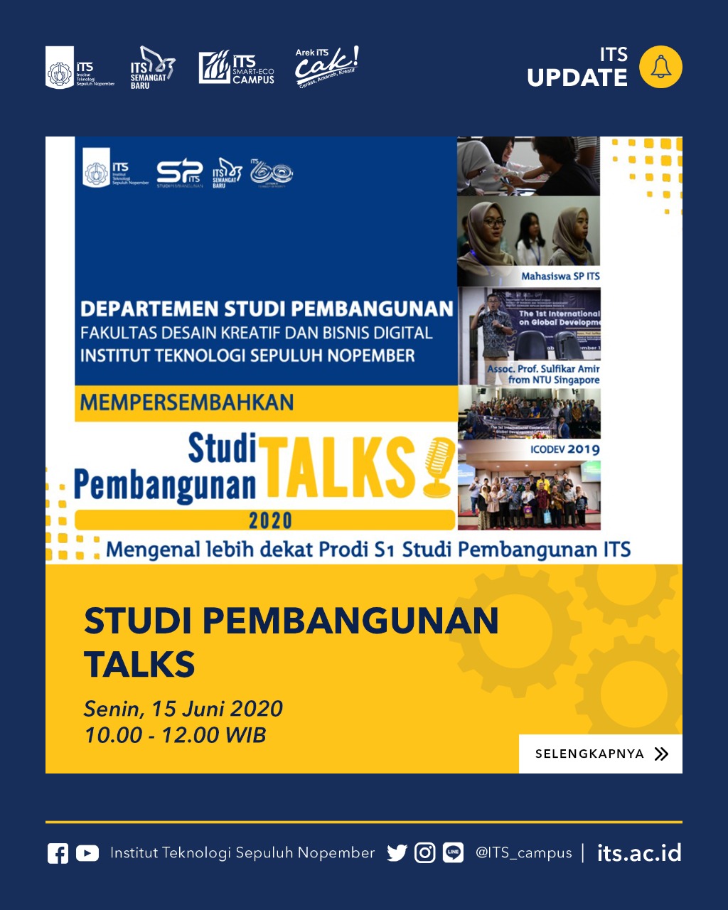 #ITSUpdate Hai... - Institut Teknologi Sepuluh Nopember | Facebook