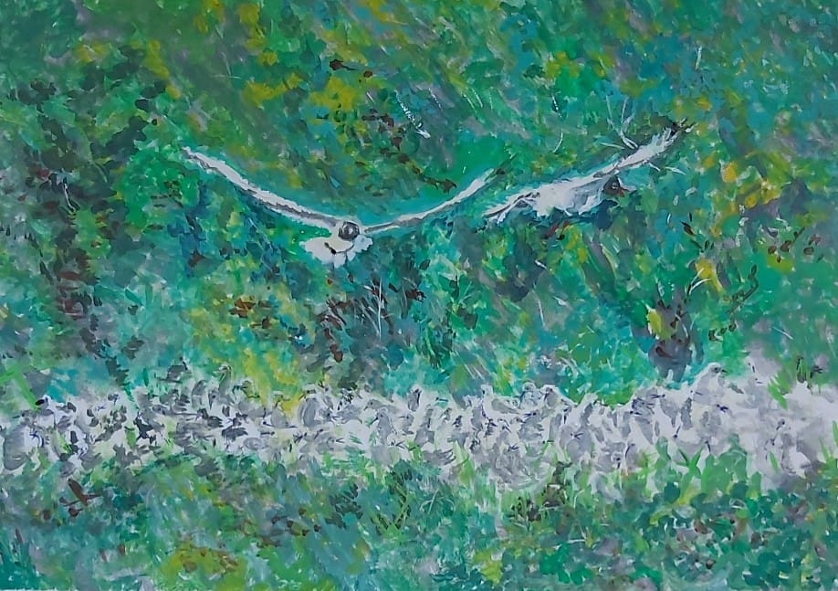 Watercolor painting: coexisting with nature 水彩繪：與自然共存