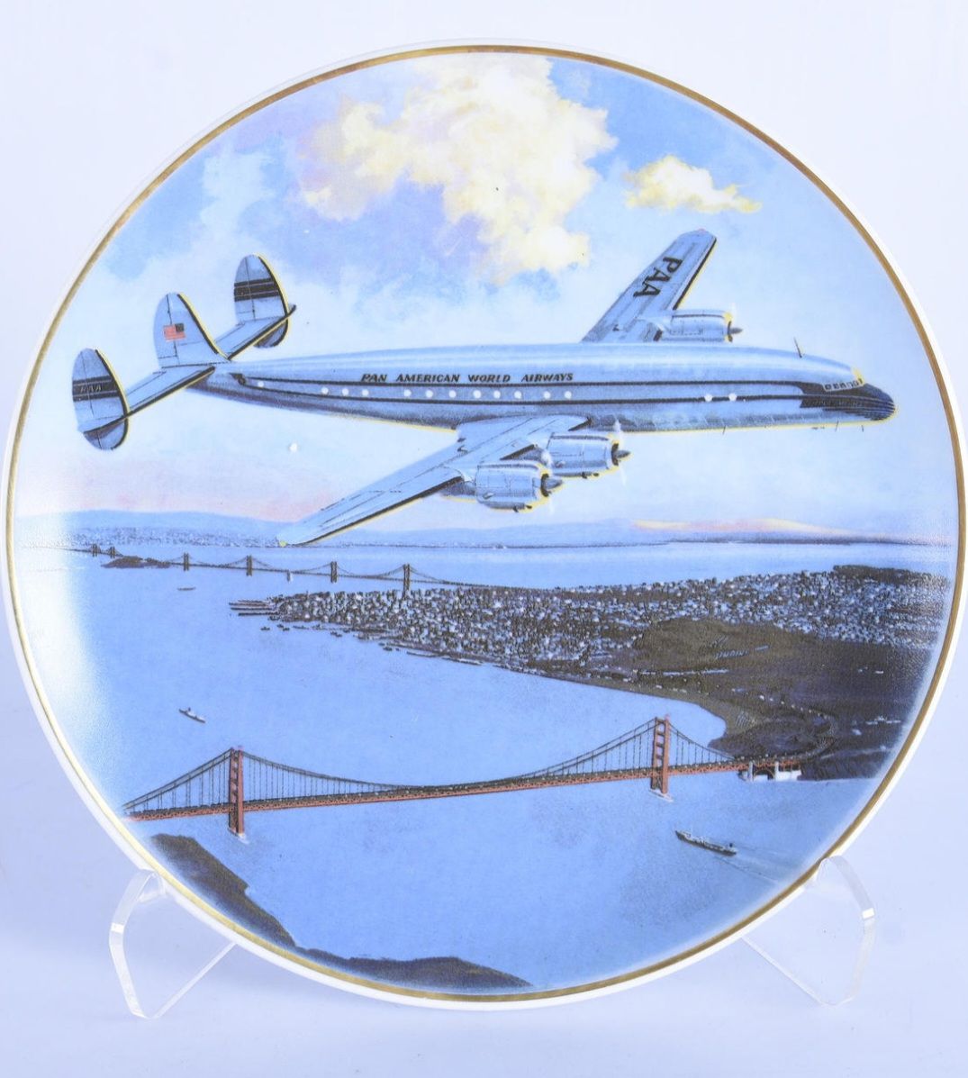 Photos of Pan Am commemorative plates