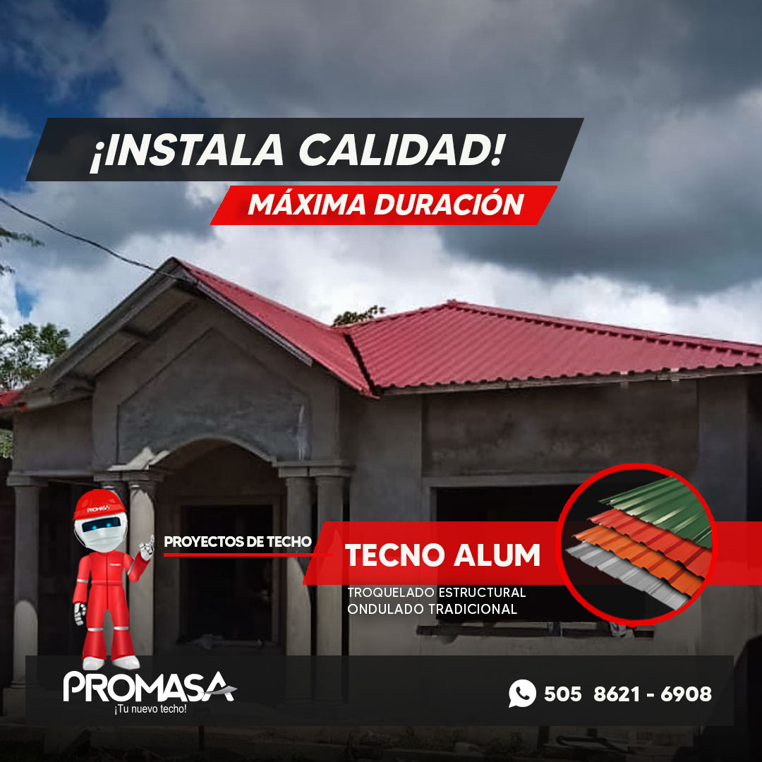 Las láminas TECNO ALUM de PROMASA, son... - Promasa Nicaragua