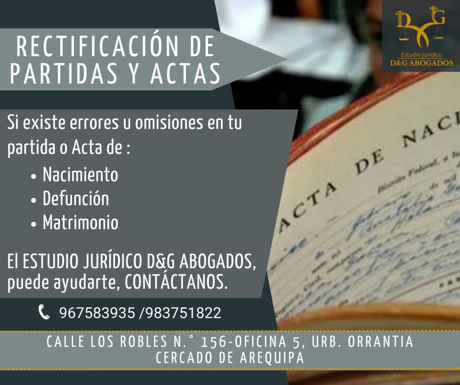 Estudio Jurídico D&G Abogados | Arequipa