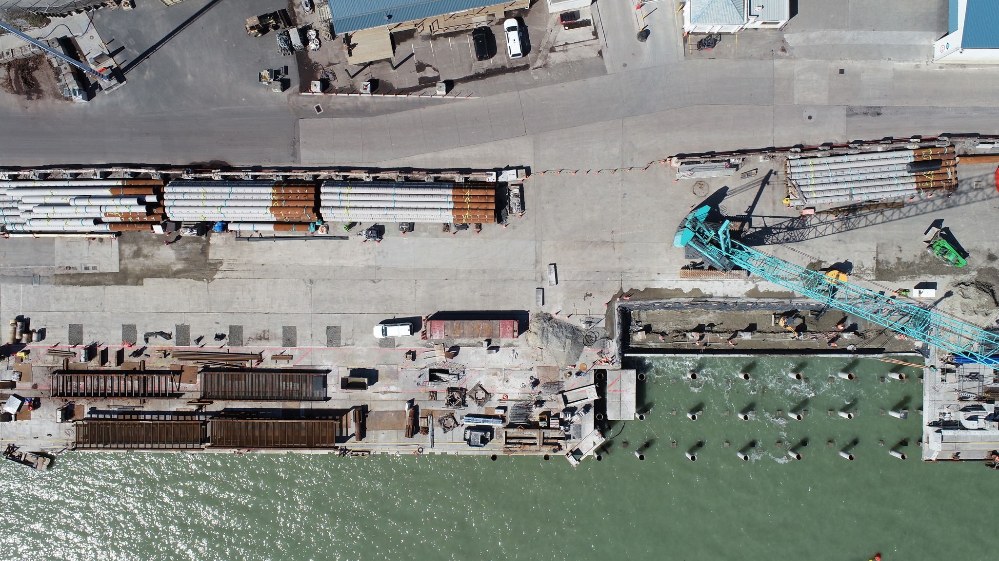 Eastland Port - 🛠️ Wharf 7 taking shape 🛠️ The remaining...