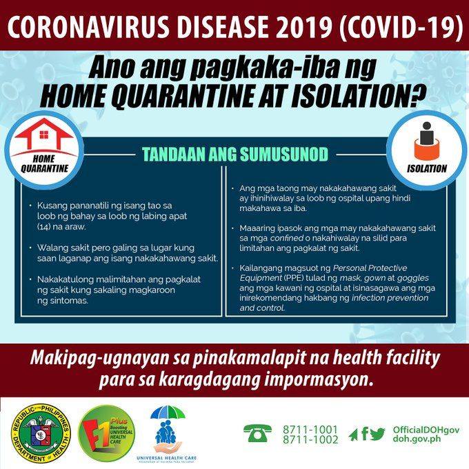Philippine Information Agency - Alamin ang kaibahan ng quarantine at ...