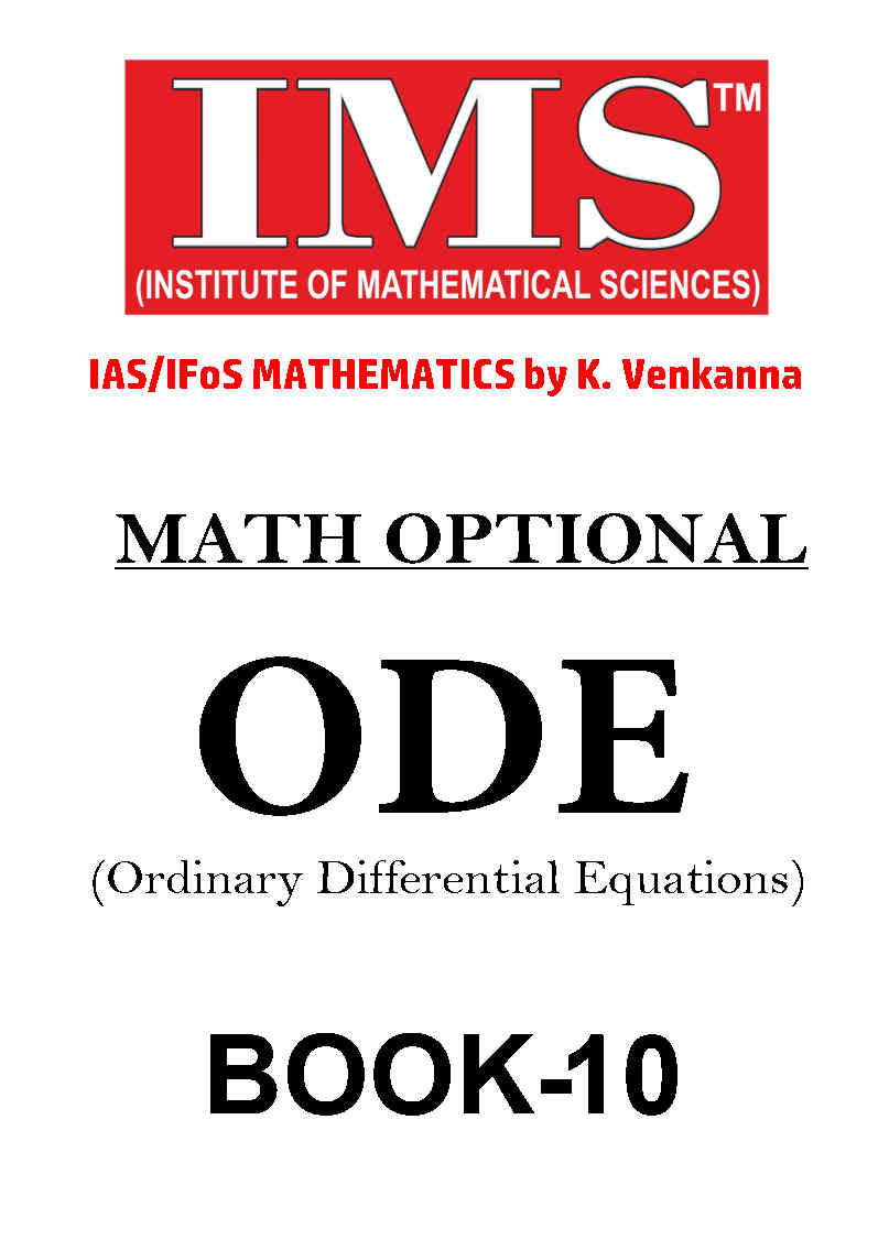 StudyMaterial - 📚 Unleash the power of IAS Math ODE with... | Facebook