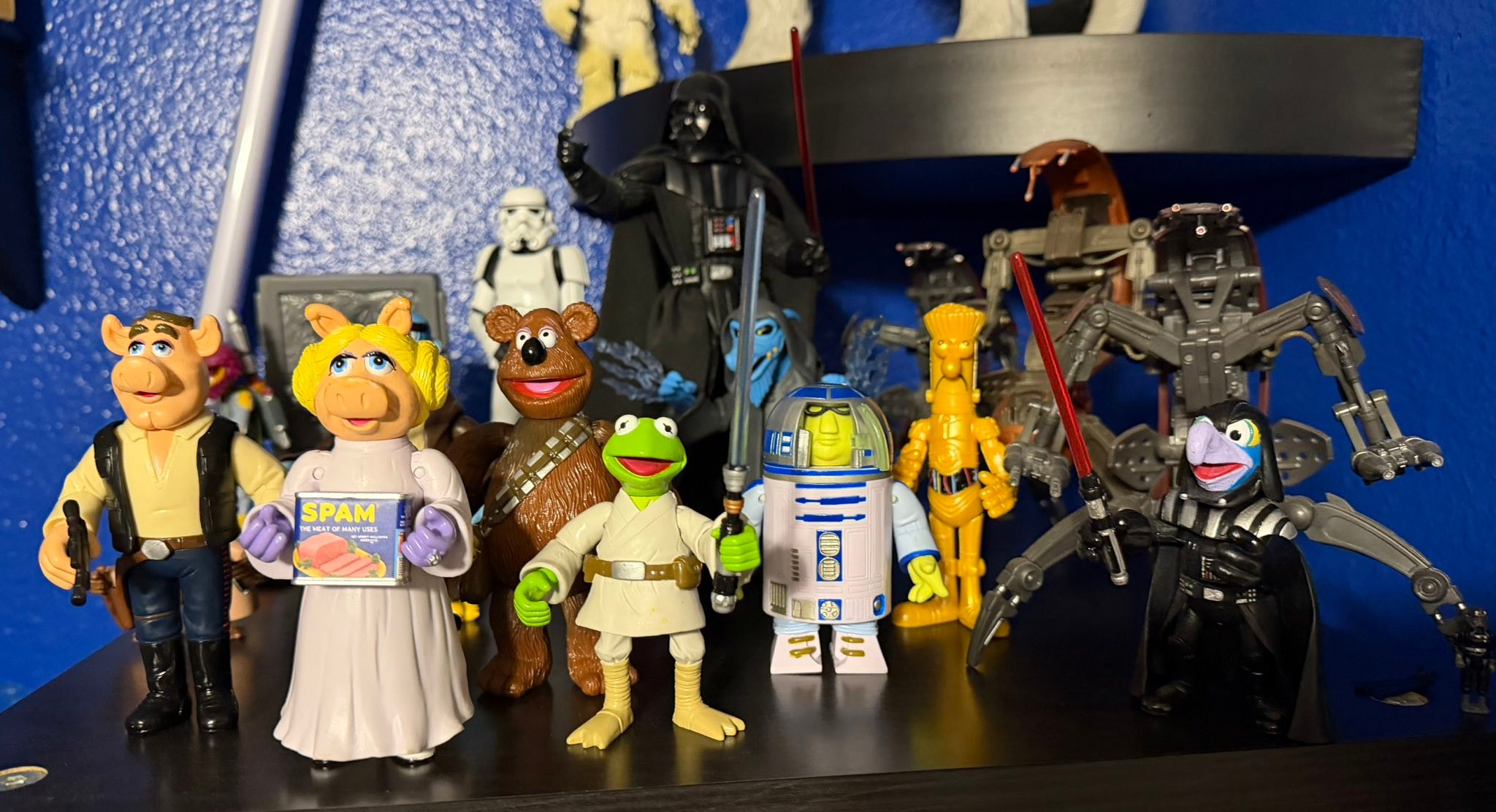 Muppets Star Wars crossover figures from 2008