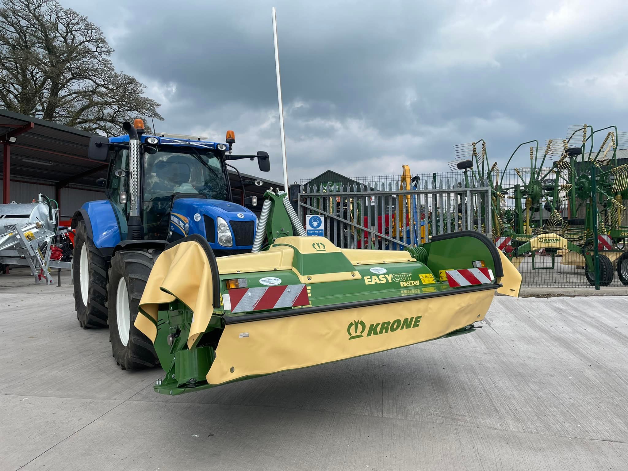 Farmhand LTD - New Krone mower and rake all set for the...