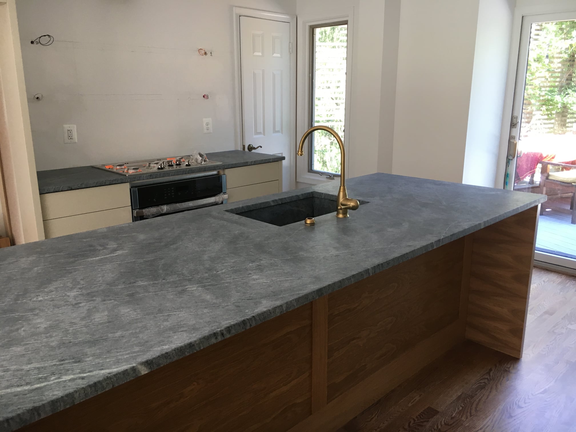Here are some photos of a kitchen we... - Virginia Soapstone
