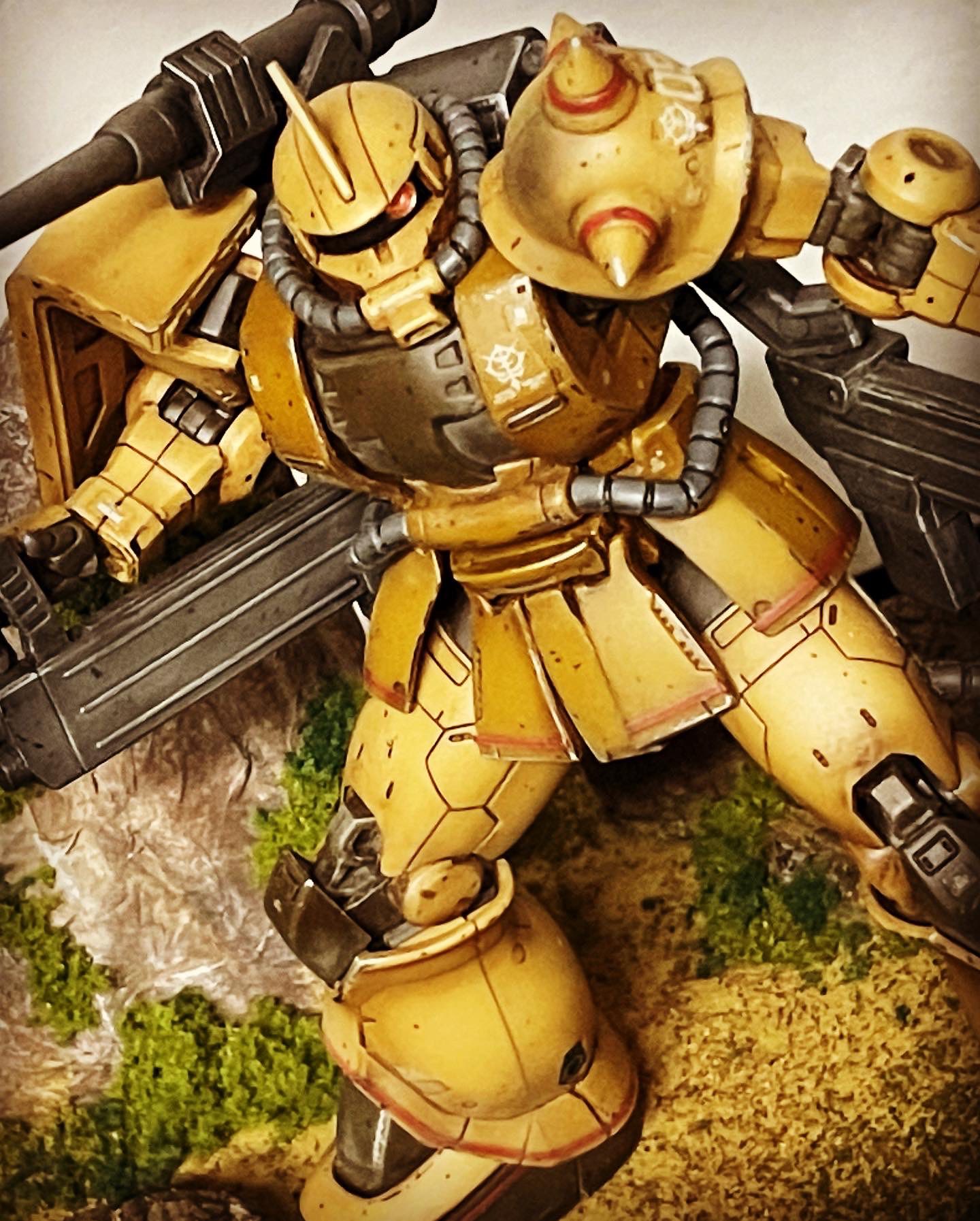 Zaku diorama art piece