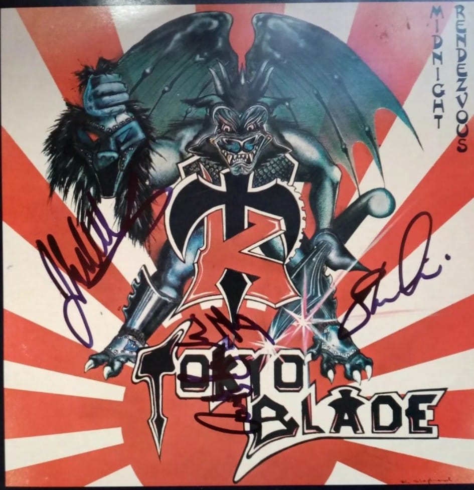 Tokyo Blade signed Lp