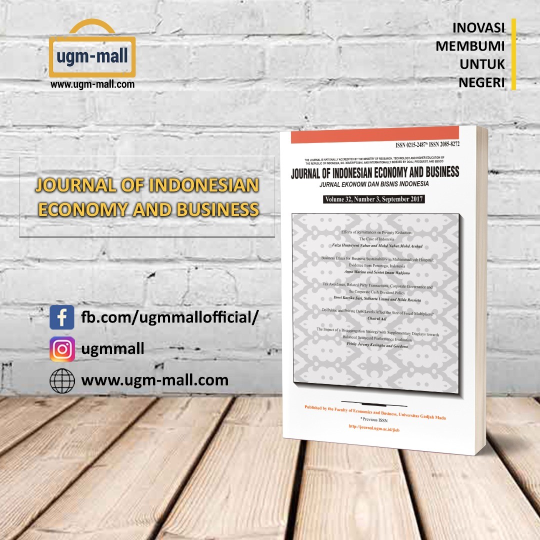 UGM - Sekarang "JOURNAL OF INDONESIAN ECONOMY AND BUSINESS" bisa dibeli ...
