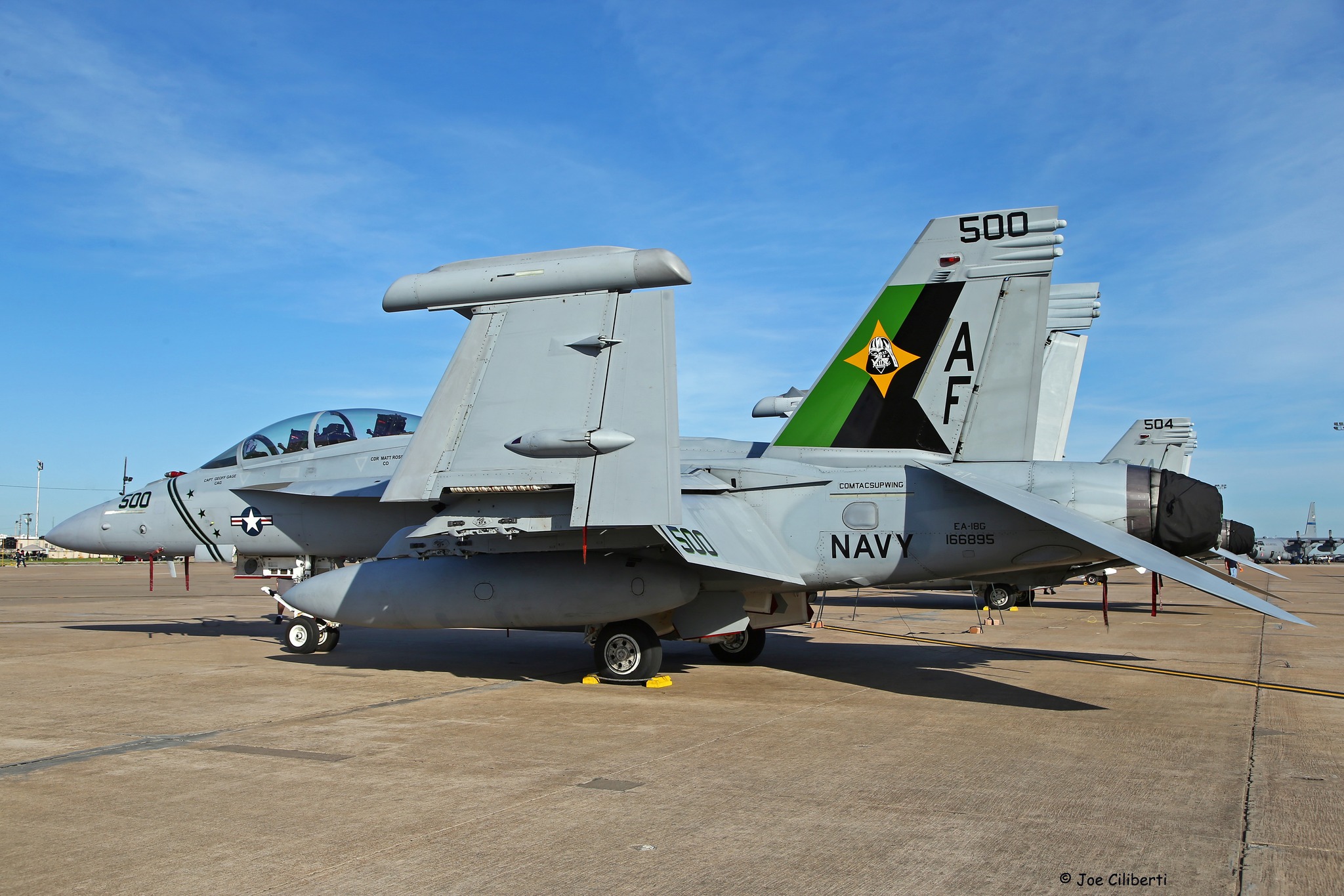 VAQ-209 Star Warriors' E/A-18G Growler at Maine airshow