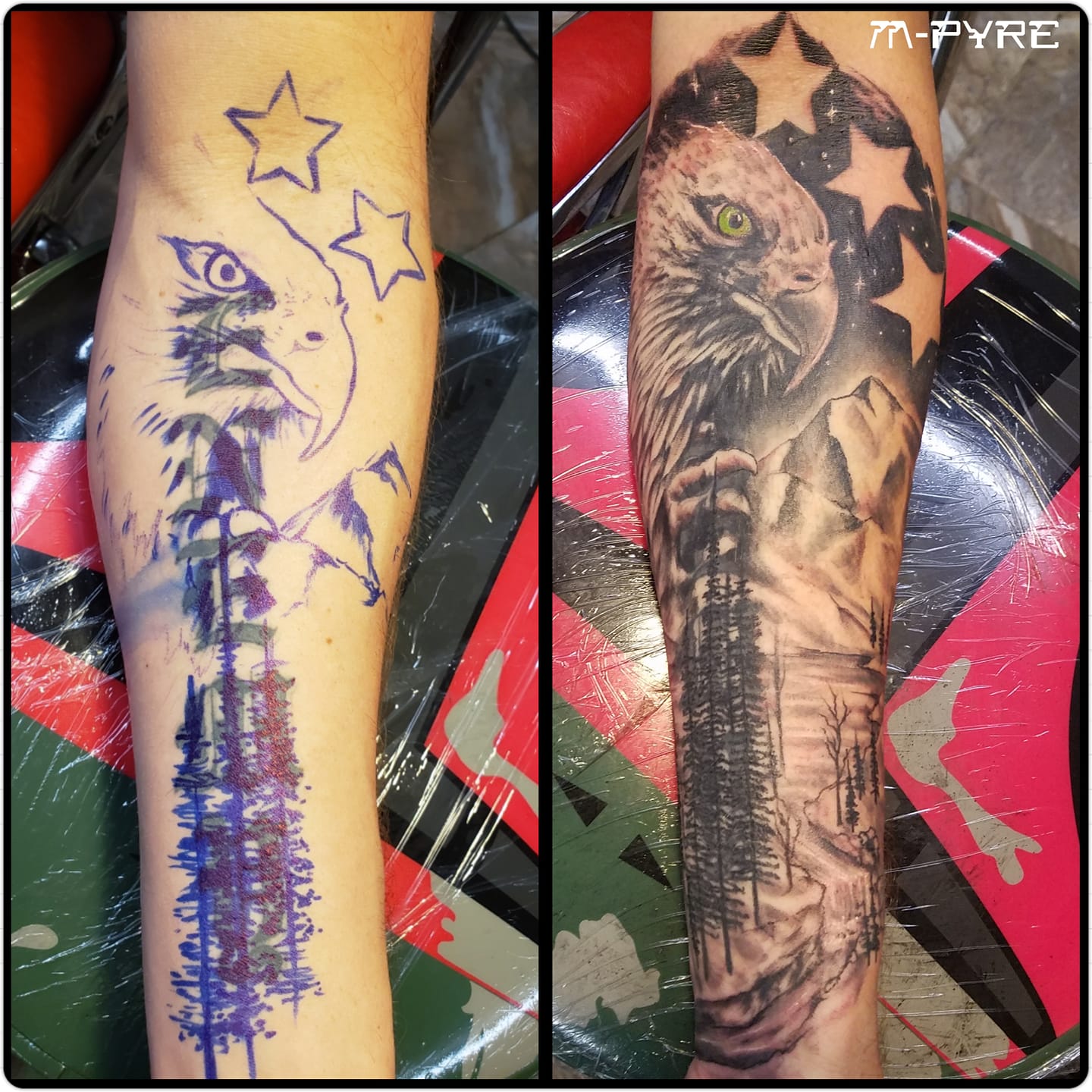 Old English lettering Cover-up By M.... - M-Pyre Tattoo Co. | Facebook