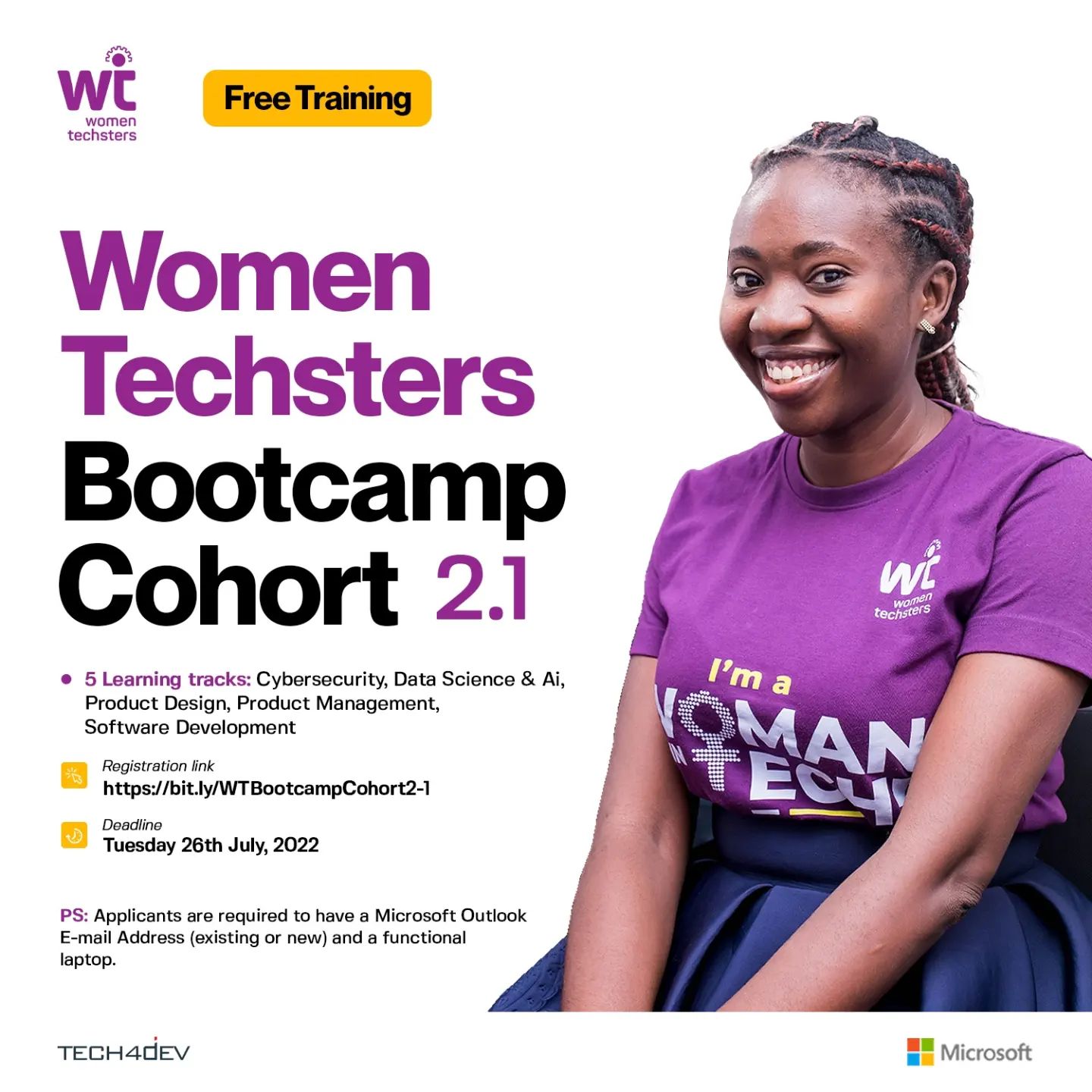Tech4Dev - The Application for the Women Techsters... | Facebook