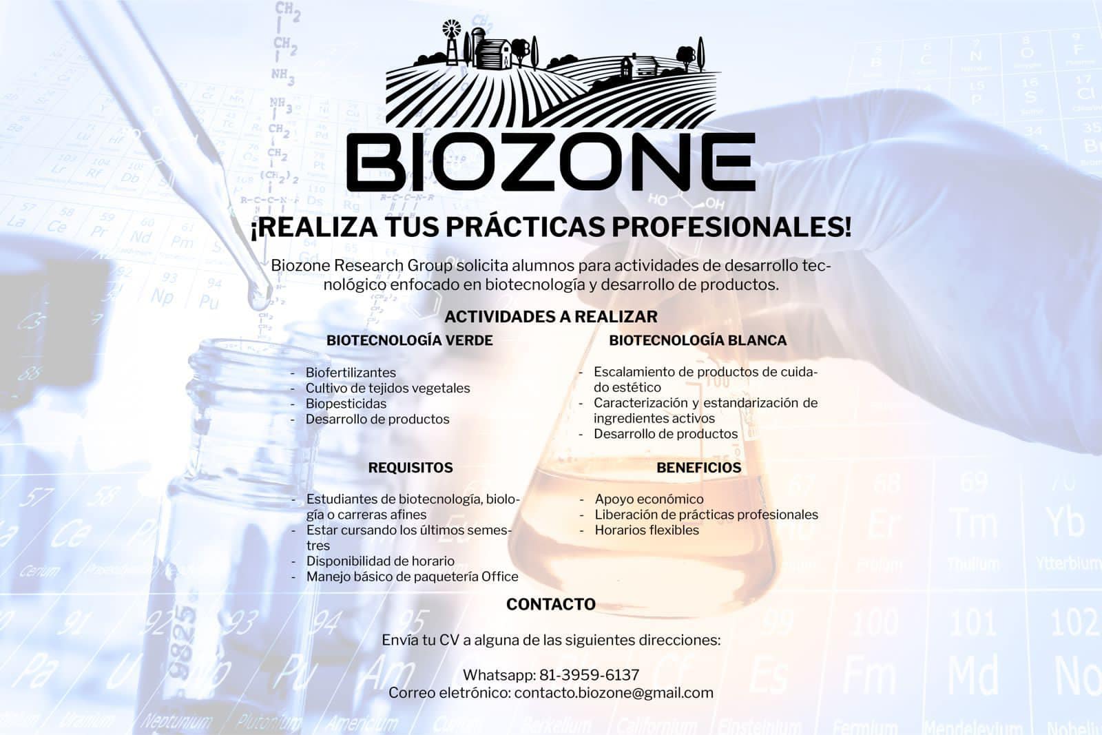Oportunidad para Prácticas... - Facultad de Ciencias UAEMéx