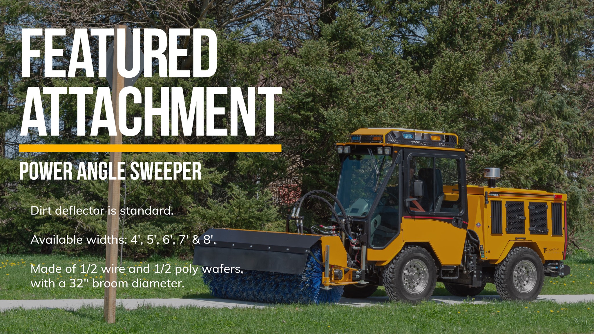 Trackless - Check out our versatile Power Angle Sweeper attachment! The ...