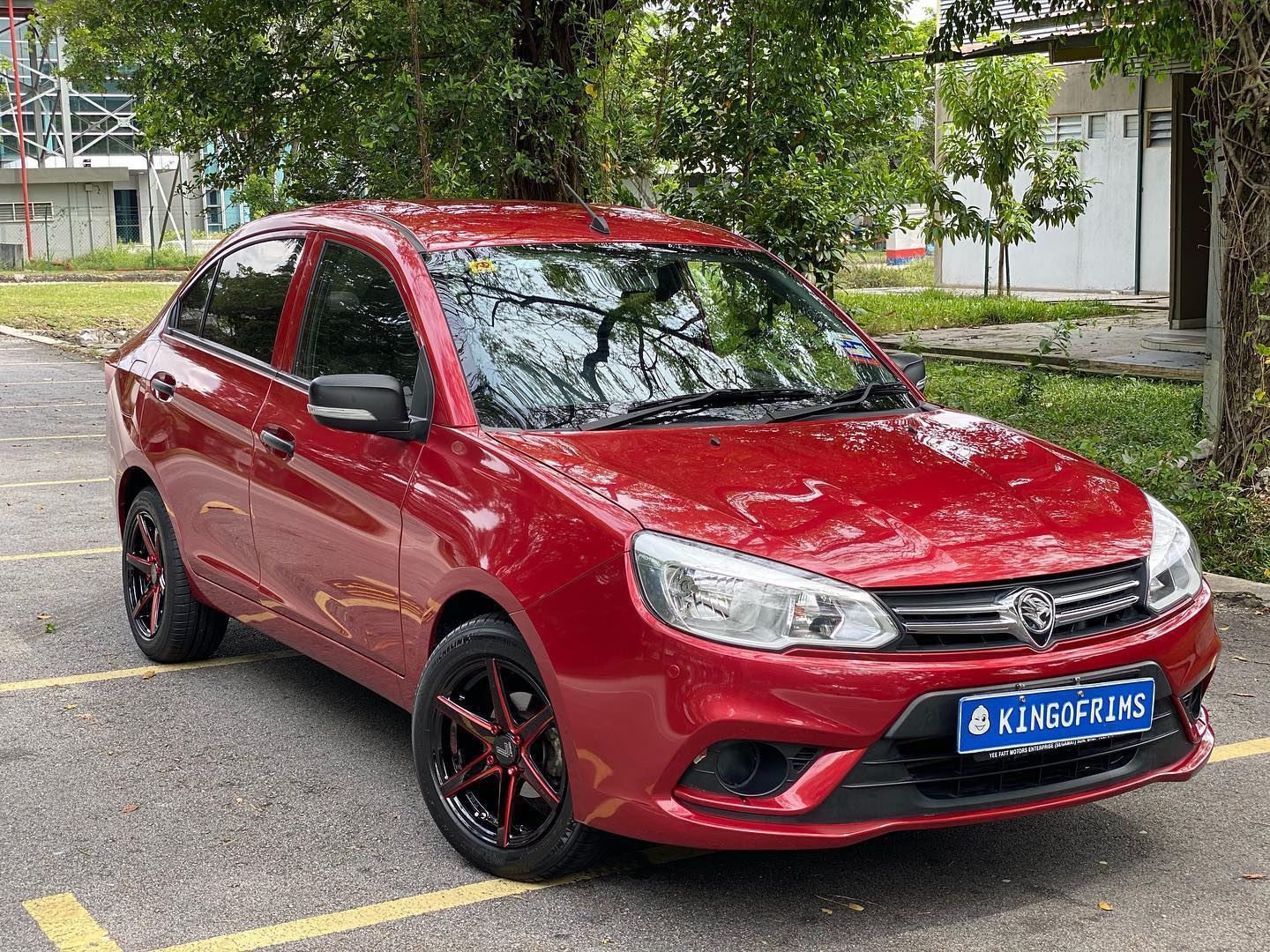 Proton Saga with New 15 inch Lenso... - King of Rims Malaysia