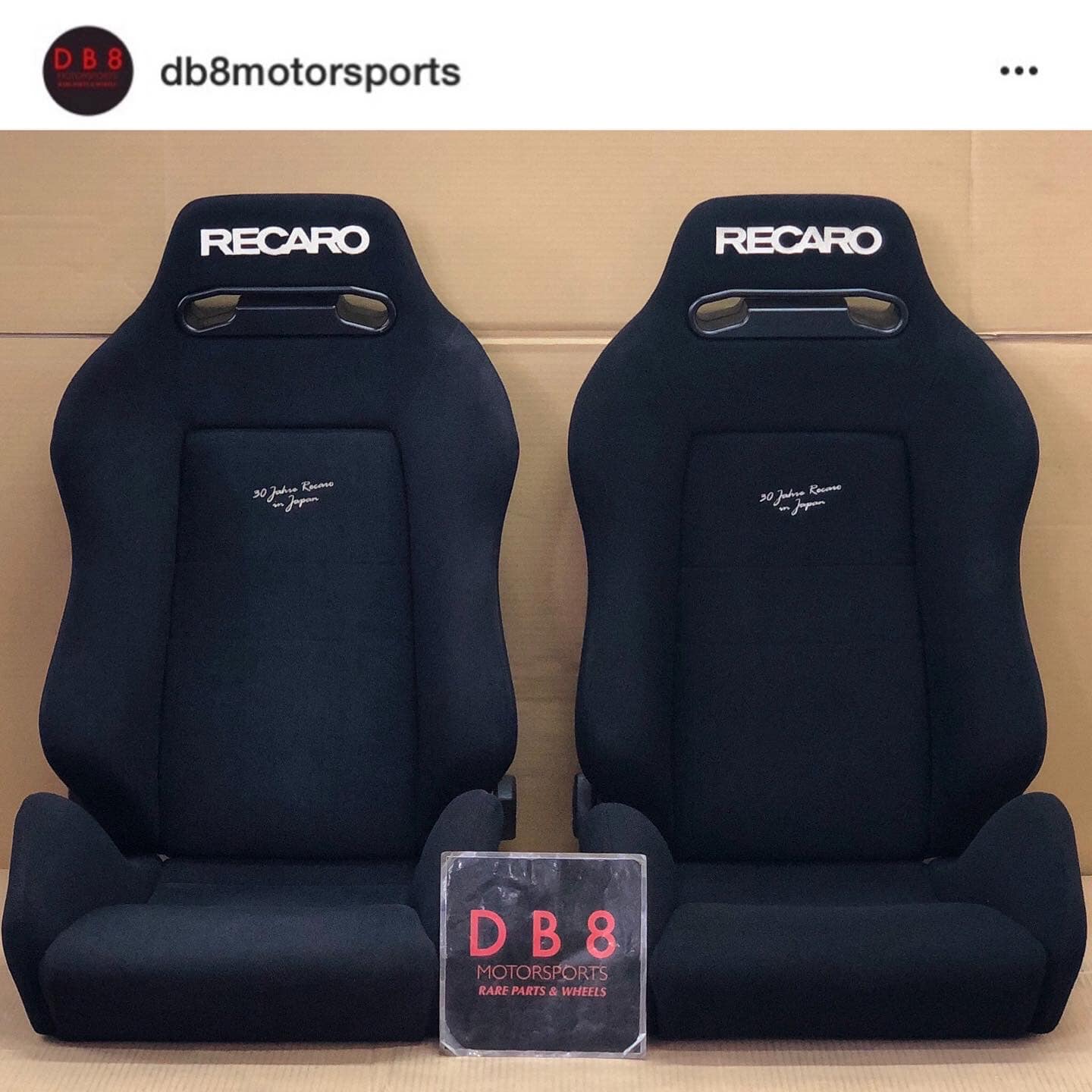 DB8 - 🇯🇵 RECARO SR3 Anniversary LTD 🇯🇵 📣 Details: RARE “30