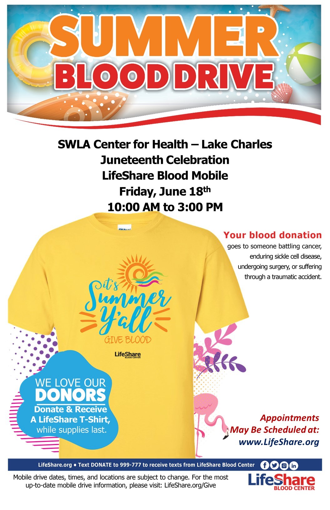 SWLA - We will start day 2 of our Juneteenth Festival saving lives! Did ...