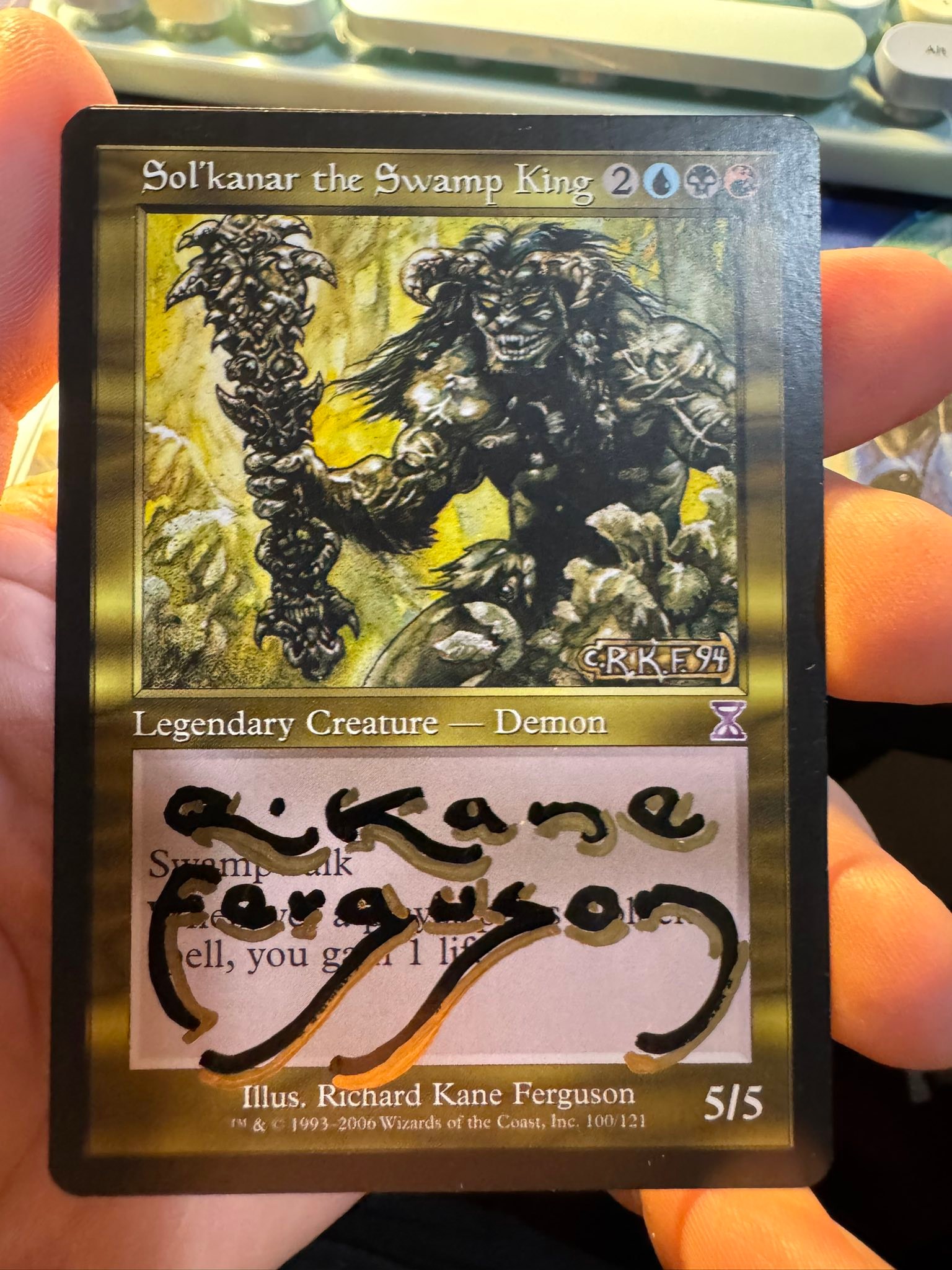 Richard Kane Ferguson signed Magic: The Gathering cards return