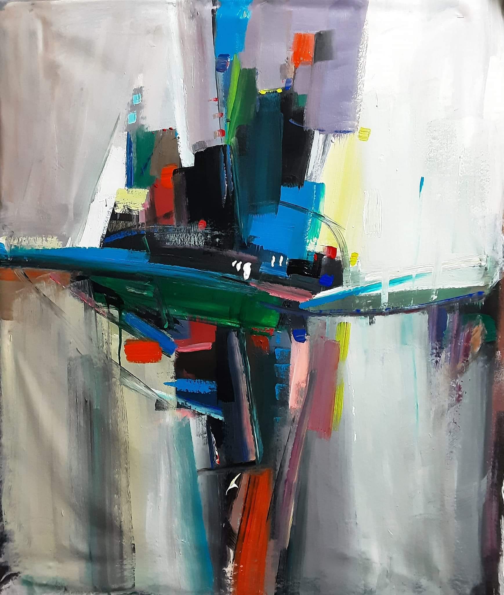 Untitled. Acrylic on canvas 80x100
