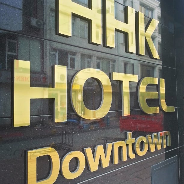 Power Reklam - HHK OTEL. Gold Paslanamaz Alikor Harf Logo... | Facebook
