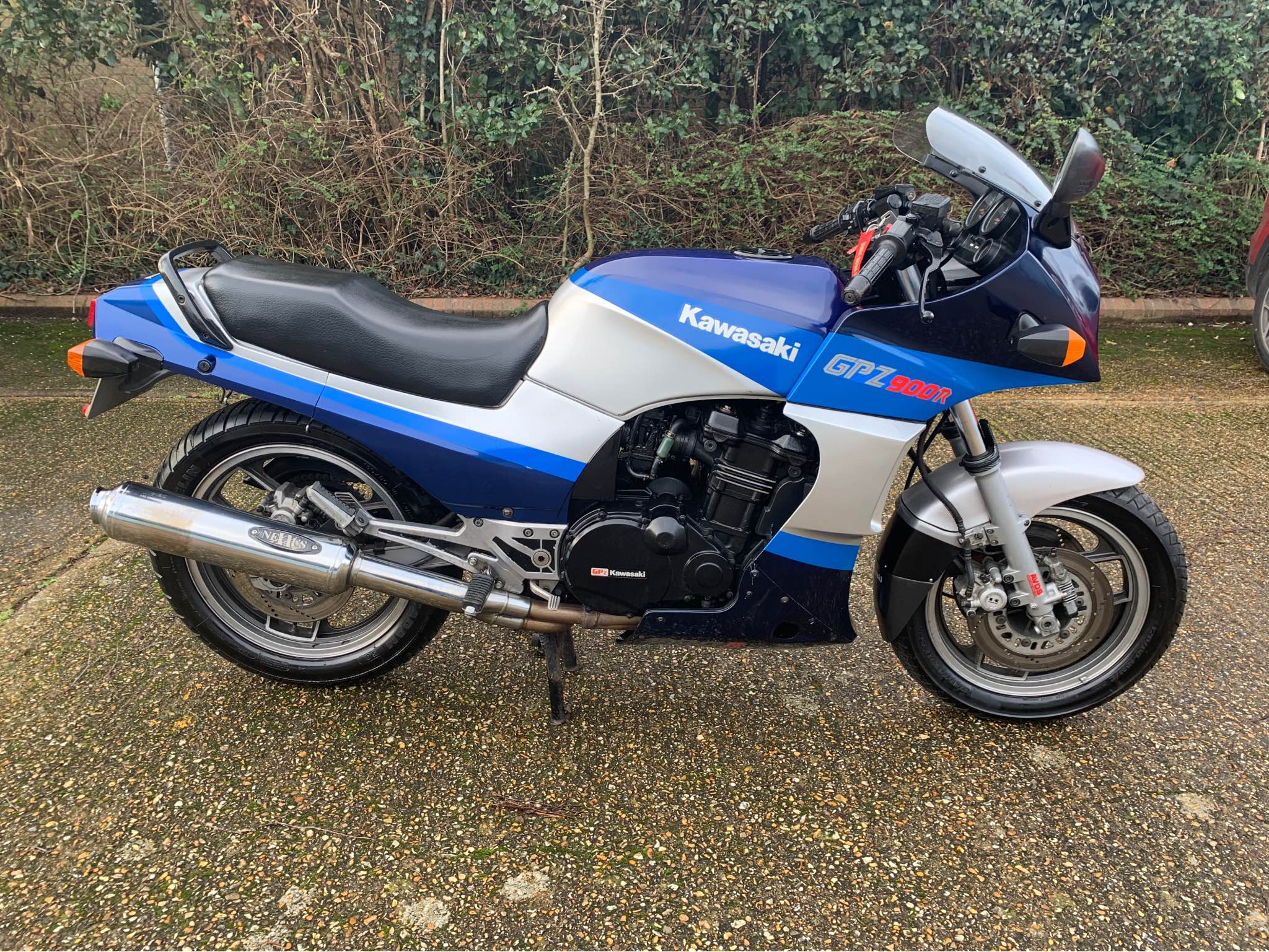 Check out this beautifully preserved 1983 Kawasaki GPZ 550 H1, a