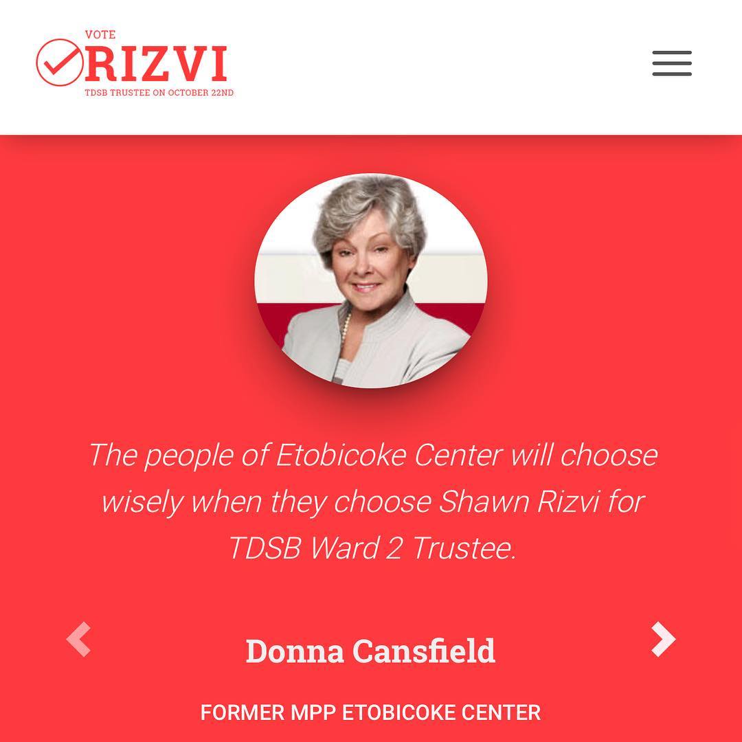 Shawn Rizvi for TDSB Etobicoke Ward 2 Trustee