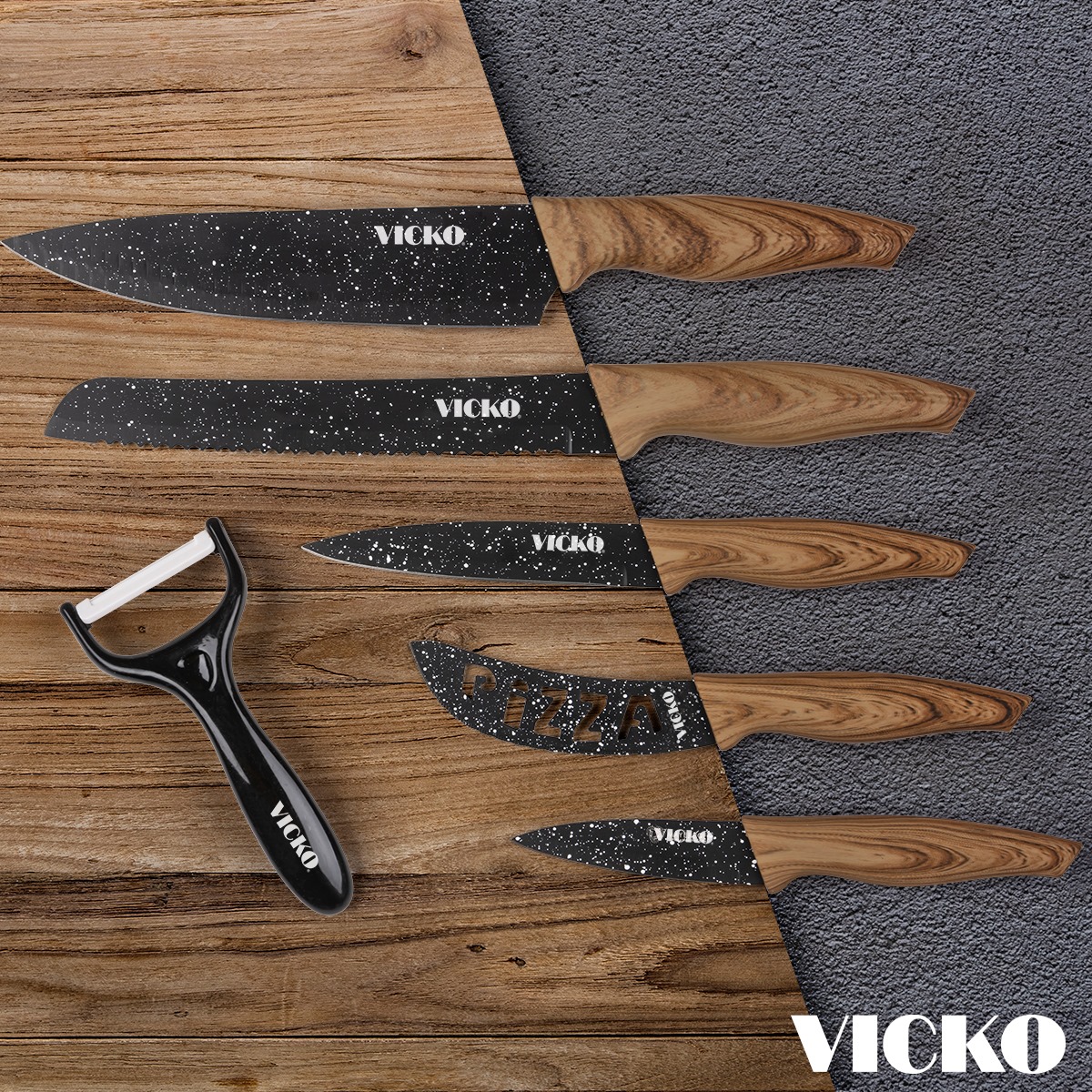 VICKO - 🔪🔪🔪Τα πιο χρήσιμα μαχαίρια κουζίνας σε ένα σετ και... | Facebook